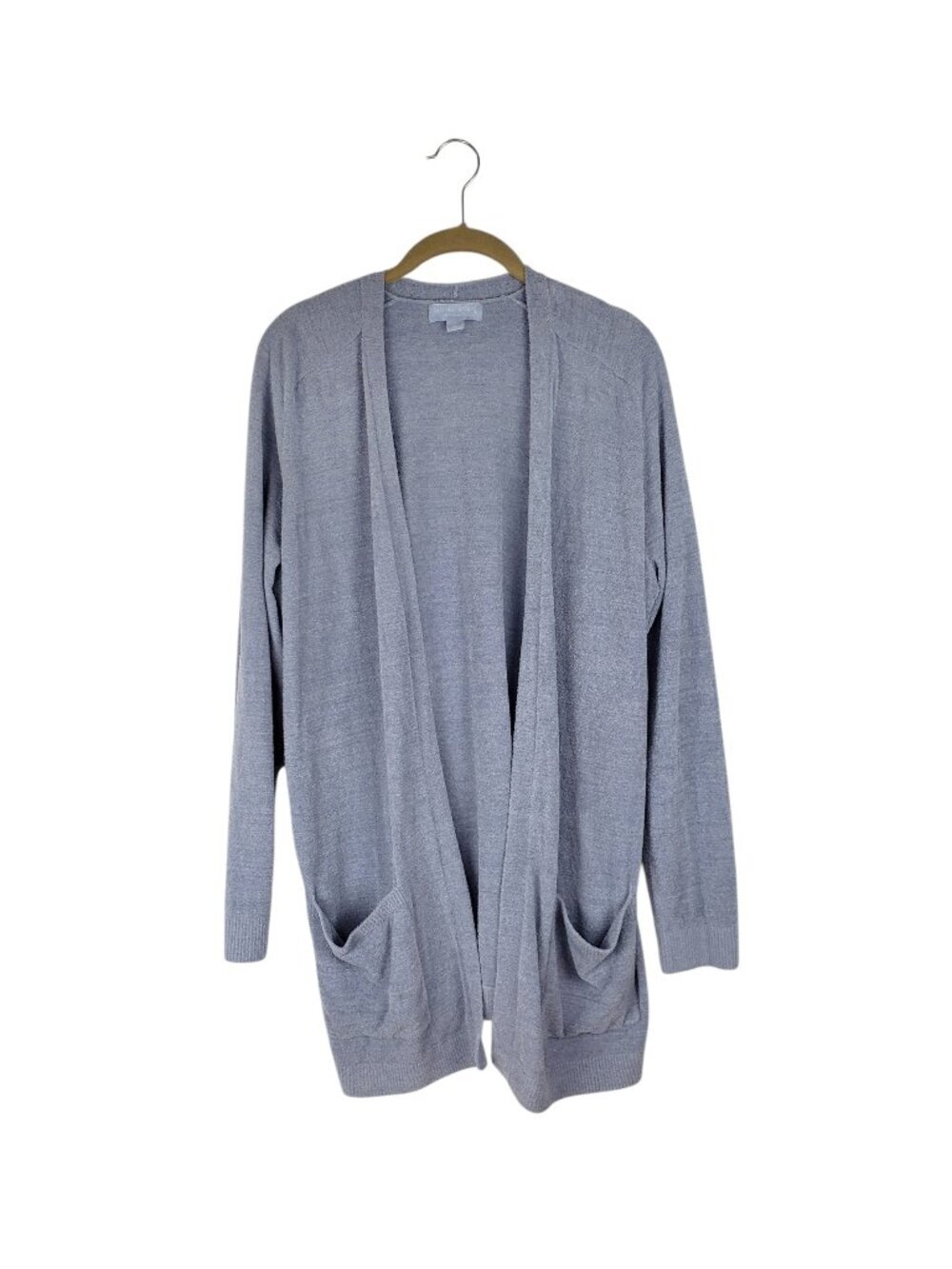 Barefoot Dreams CozyChic Ultra Lite Sunrise Cardigan Blue Open Front Womens M